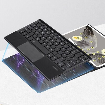 SaharaCase Keyboard Case with Mouse Pad for Google Pixel Tab, Black (TB00316)