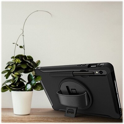 SaharaCase Protection Hand Strap Case for Galaxy Tab S10 Lite (2025), S10 FE, Tab S8, Tab S9, and Tab S9 FE, Black (TB00327)