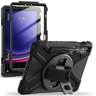 SaharaCase DEFENSE-X Series Case for Galaxy Tab S10 Lite (2025), S10 FE, Tab S8, Tab S9, and Tab S9 FE, Black (TB00328)