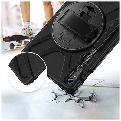 SaharaCase DEFENSE-X Series Case for Galaxy Tab S10 Lite (2025), S10 FE, Tab S8, Tab S9, and Tab S9 FE, Black (TB00328)