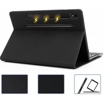 SaharaCase Keyboard Case with TrackPad for Galaxy Tab S10 Lite (2025), S10 FE, Tab S9 and Tab S9 FE , Black (TB00329)