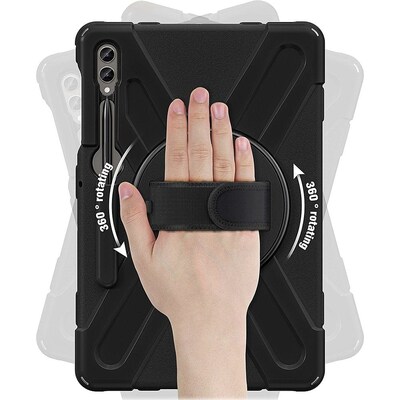 SaharaCase DEFENSE-X Series Case for Samsung Galaxy Tab S10+, Tab S9+, Tab S9 FE+, and Tab S8+, Black (TB00334)