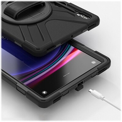SaharaCase DEFENSE-X Series Case for Samsung Galaxy Tab S10+, Tab S9+, Tab S9 FE+, and Tab S8+, Black (TB00334)
