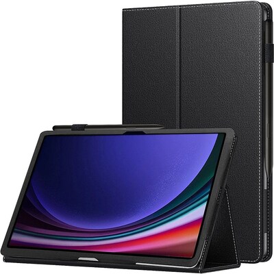SaharaCase Bi-Fold Folio Case for Samsung Galaxy Tab S10 Ultra and Tab S9 Ultra, Black (TB00336)