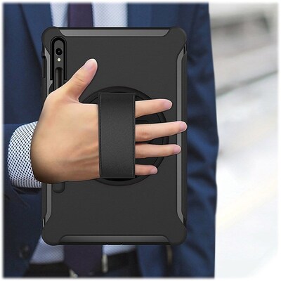 SaharaCase Protection Hand Strap Case for Samsung Galaxy Tab S10 Ultra, Tab S9 Ultra, and Tab S8 Ultra, Black (TB00339)