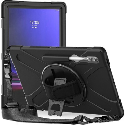 SaharaCase DEFENSE-X Series Case for Samsung Galaxy Tab S10 Ultra, Tab S9 Ultra, and Tab S8 Ultra, Black (TB00340)