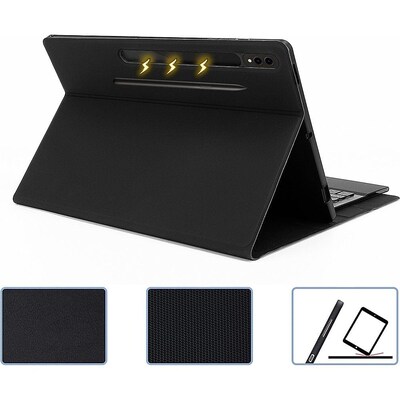 SaharaCase Keyboard Case with TrackPad for Samsung Galaxy Tab S10 Ultra and Tab S9 Ultra, Black (TB00341)