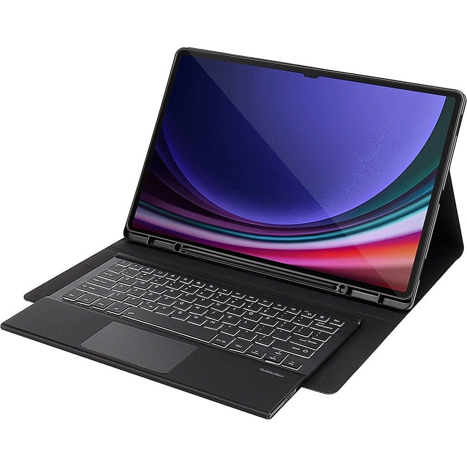 SaharaCase Keyboard Case with TrackPad for Samsung Galaxy Tab S10 Ultra and Tab S9 Ultra, Black (TB00341)