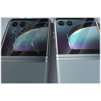 SaharaCase Full Body Flexon Film Screen Protector for Motorola Razr+ 2023, 2 Pack, Clear (ZD00118)