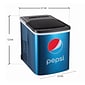 Pepsi 120-Watt Portable Compact Ice Maker with Built-in Bottle Opener, Blue (ICE147PEP)