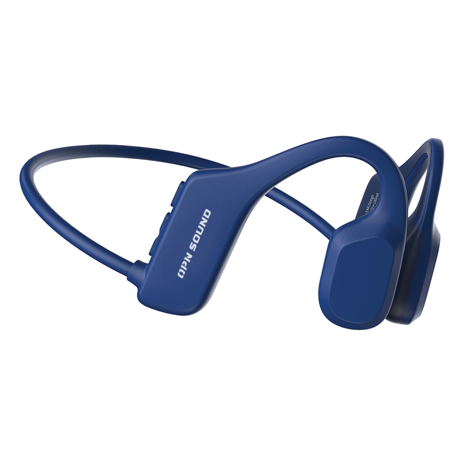 OPN Sound Swym Bluetooth Bone-Conduction Neckband Headphones with Microphone & MP3 Storage, Blue (OS3000BU)