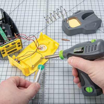 Genesis 8-Volt Li-Ion 3-Piece Cordless Tool Kit with Screwdriver, Soldering Iron & Pocket LED Light, Gray (GL0831CK2)