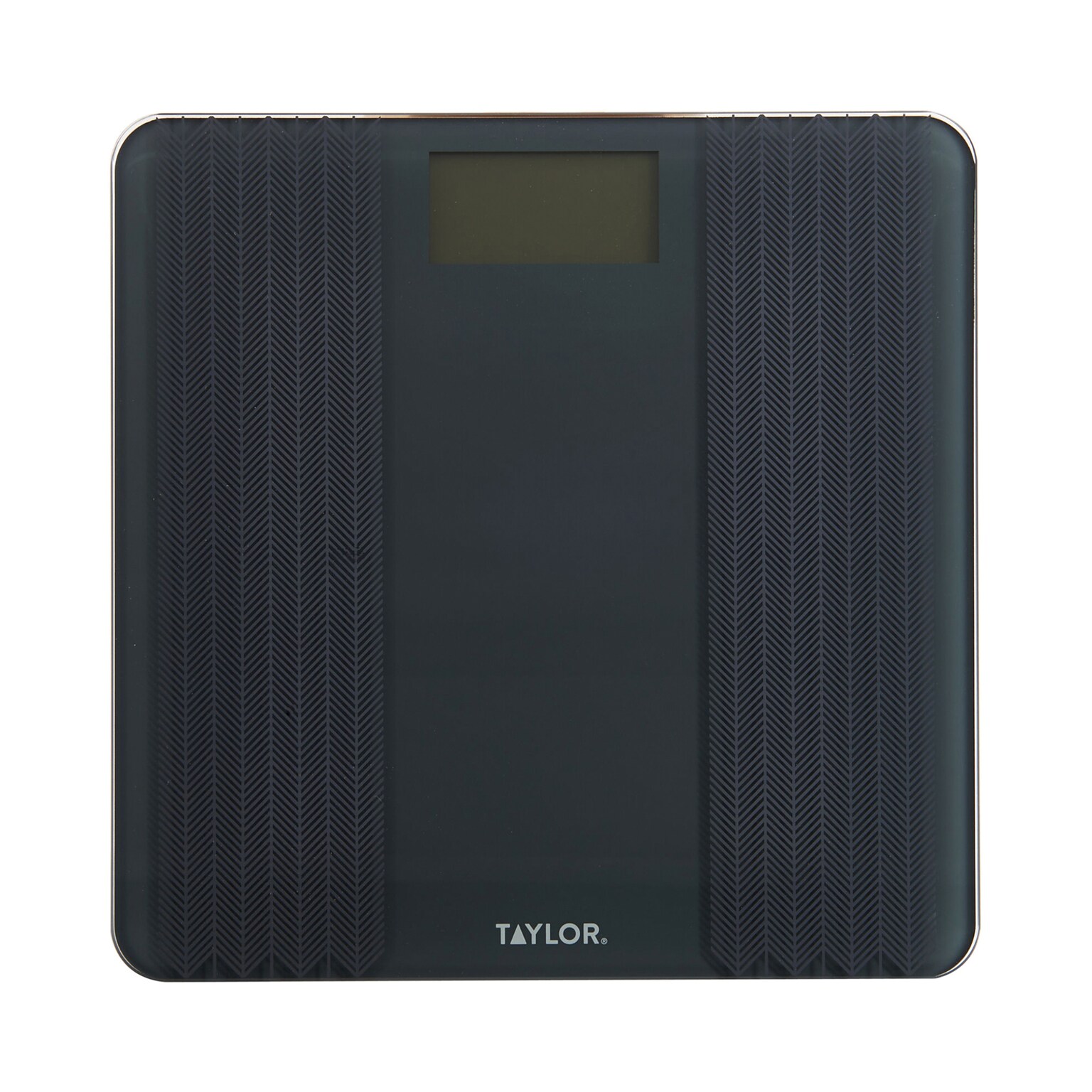 Taylor Precision Products 5273274 Digital Glass Scale with Textured Herringbone Design, Gray, 500 lbs.