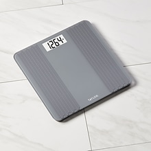 Taylor Precision Products 5273274 Digital Glass Scale with Textured Herringbone Design, Gray, 500 lb