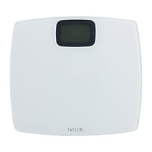 Taylor Precision Products 752840133 Digital Bathroom Scale, White, 440 lbs.