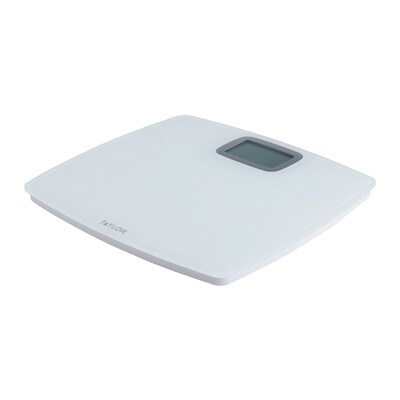 Taylor Precision Products 752840133 Digital Bathroom Scale, White, 440 lbs.