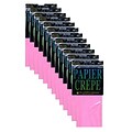 Cindus Crepe Paper Folds, Pink, 12/Pack (PK12-1131)