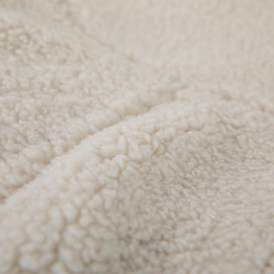 Flash Furniture Duncan Sherpa Refillable Bean Bag Chair, Natural (DGBEANLGSHRPNAT)