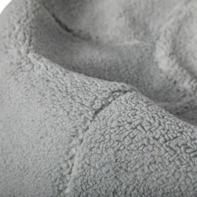 Flash Furniture Duncan Sherpa Refillable Bean Bag Chair, Gray (DGBEANLGSHRPGY)