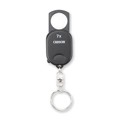 Carson Pop-up Retractable 7x Aspheric Keychain Magnifier (GN-70)