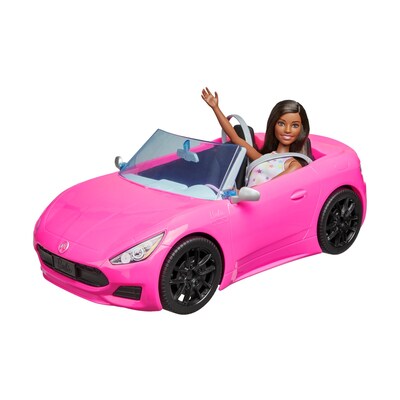 ?Barbie Doll and Pink Convertible Car Playset, 2/Pack (HBY30-BULK)