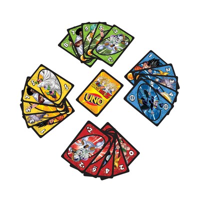 Mattel UNO Dragon ball Z Card Game, 8/Pack