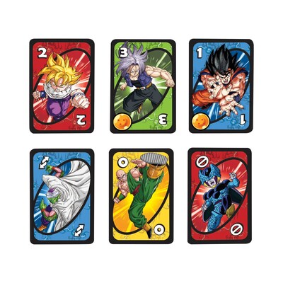 Mattel UNO Dragon ball Z Card Game, 8/Pack