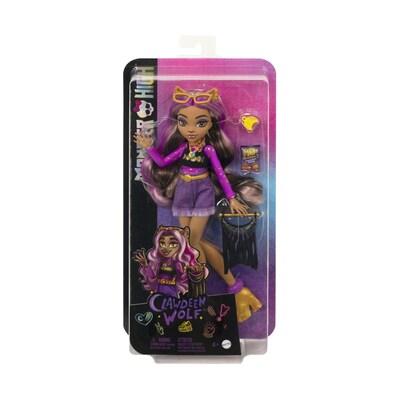 Monster High Clawdeen Wolf Doll, 4/Pack (HKY72-BULK)