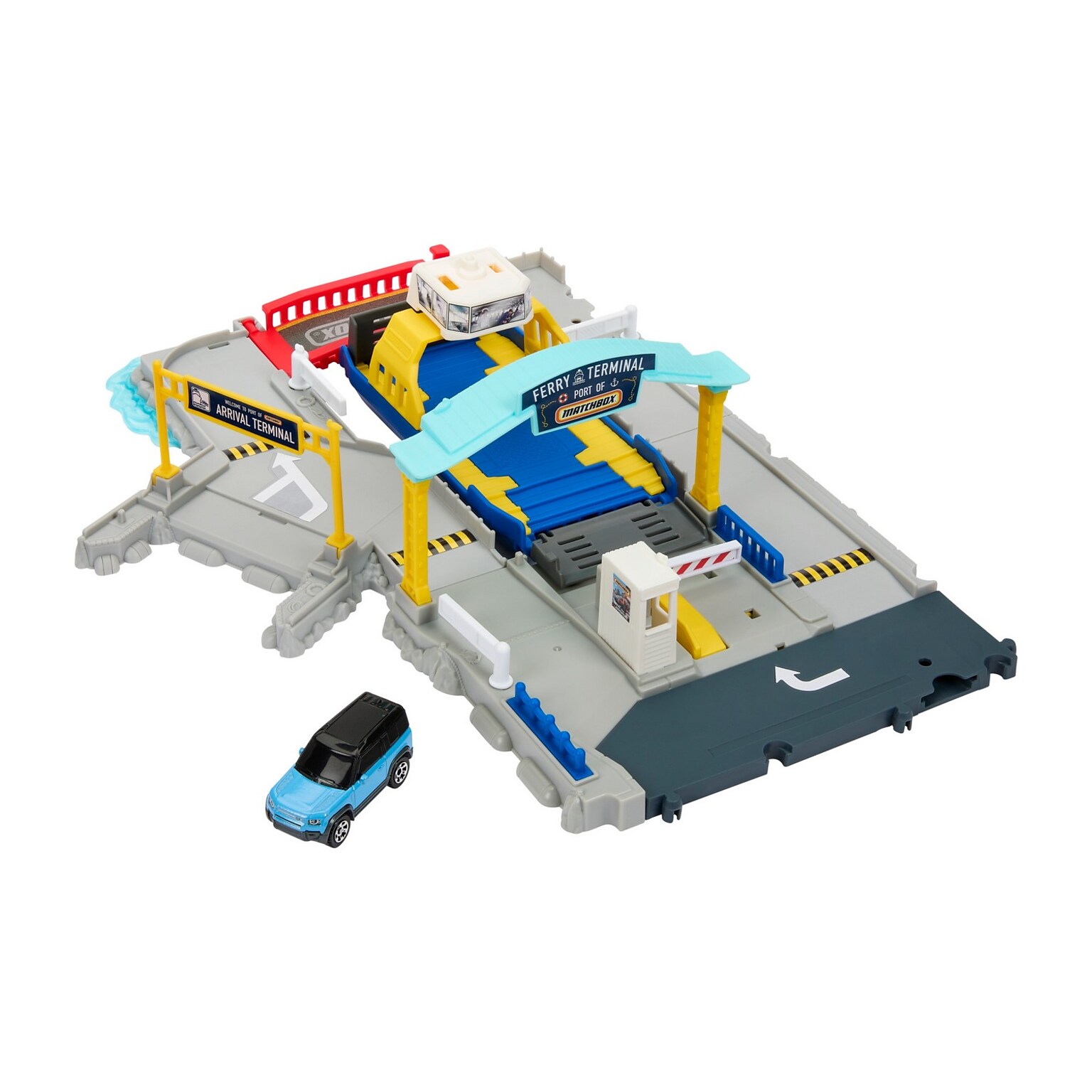 Mattel Matchbox Action Drivers Ferry Port Playset, 4/Pack (HMH29)