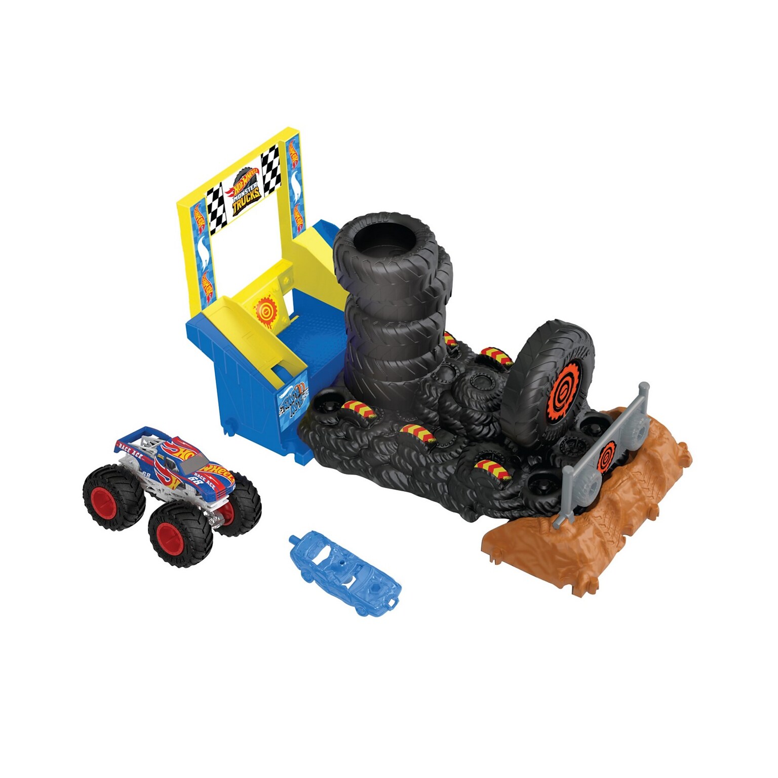 Mattel Hot Wheels Monster Trucks Arena Smashers, 3/Pack (HNB89)