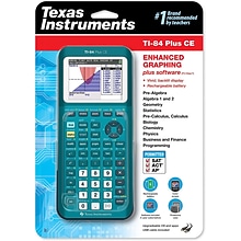 Texas Instruments TI-84 Plus CE Graphing Calculator, Matte Teal (84PLCE/TBL/1L1/AX)