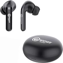 Wicked Audio Mojo 500 TWS Wireless Noise Canceling Earbuds, Bluetooth, Black (WI-TW4650)