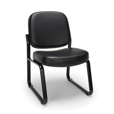 OFM Vinyl Reception Set, Armless, Black (405-VAM-606)