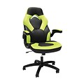 OFM Essentials Collection Racing Style Bonded Leather Gaming Chair, Green (ESS-3085-GRN)