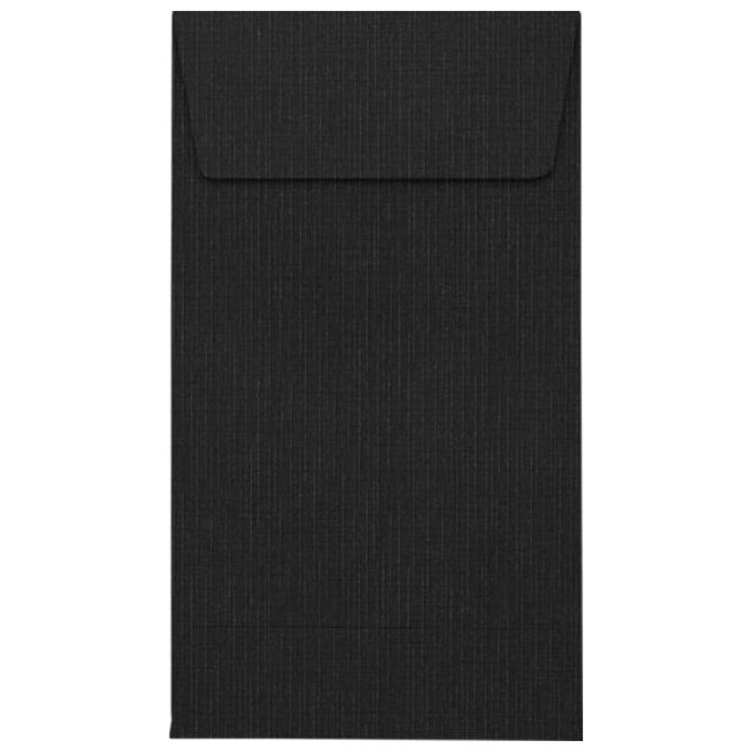 JAM Paper Self Seal #5 1/2 Coin Envelopes, 3 1/8 x 5 1/2, Black, 500/Pack (512CO-BLI-500)