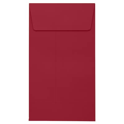 JAM Paper #5 1/2 Coin Envelopes, Peel & Press, Garnet, 3 1/8 x 5 1/2, 500 Pack (512CO-101-500)