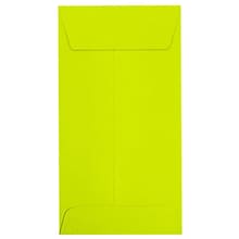 JAM Paper #7 Coin Envelopes ,Wasabi , 250 Pack, 3 1/2 x 6 1/2, Yellow/Green (LUX-7CO-L22-250)