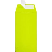 JAM Paper #7 Coin Envelopes ,Wasabi , 50 Pack, 3 1/2 x 6 1/2, Yellow/Green (LUX-7CO-L22-50)