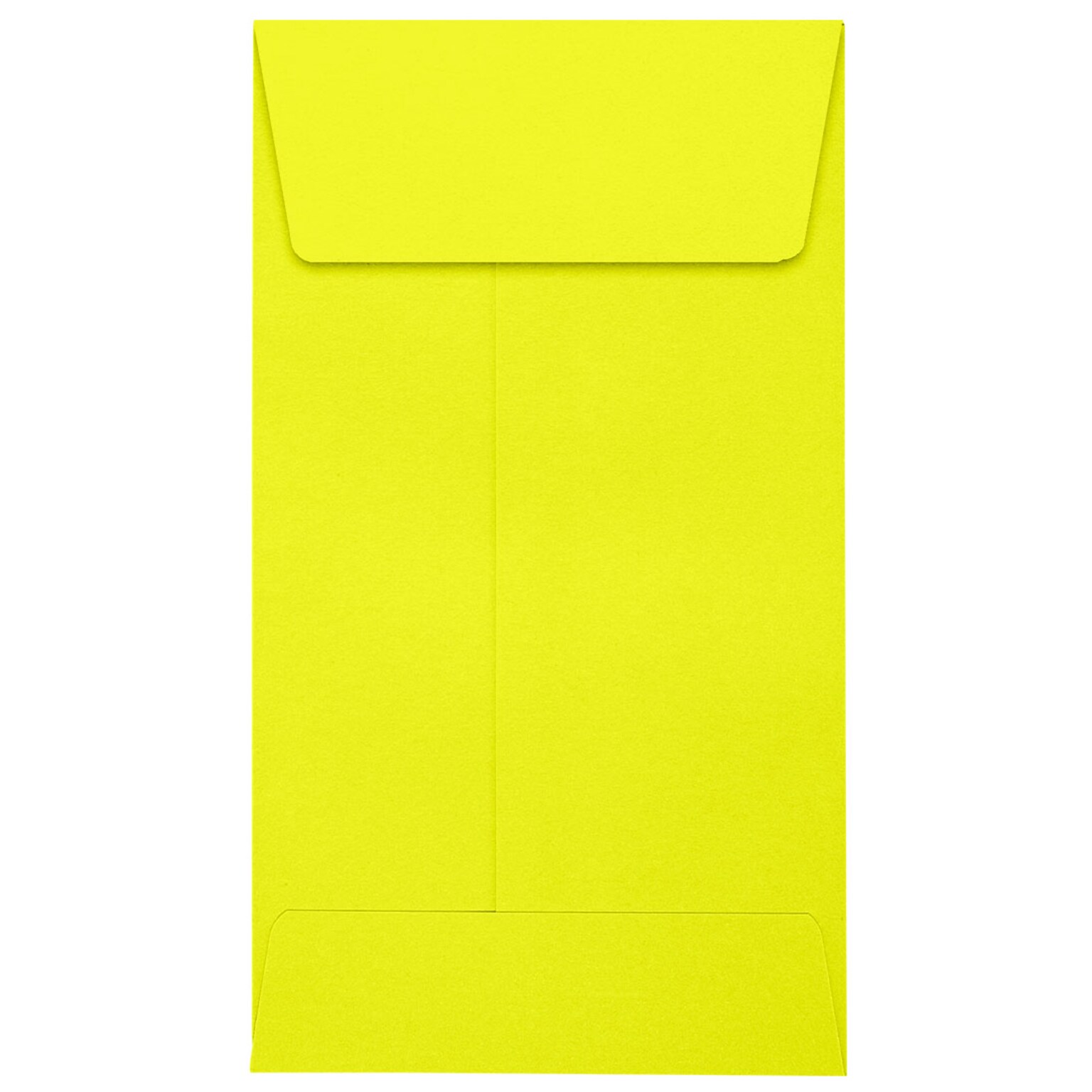 JAM Paper #5 1/2 Coin Envelopes ,Citrus , 500 Pack, 3 1/8 x 5 1/2, Yellow (512CO-L20-500)