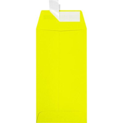 JAM Paper Self Seal #7 Coin Envelopes, 3 1/2 x 6 1/2, Yellow, 50/Pack (LUX-7CO-L20-50)