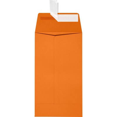JAM Paper Self Seal #5 1/2 Coin Envelopes, 3 1/8 x 5 1/2, Orange, 250/Pack (512CO-11-250)