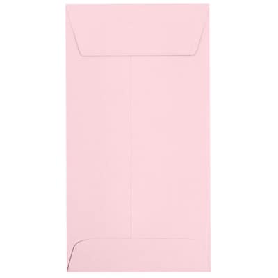 JAM Paper #7 Coin Envelopes, Peel & Press, Candy Pink, 3 1/2 x 6 1/2, 50 Pack (7CO-23-50)