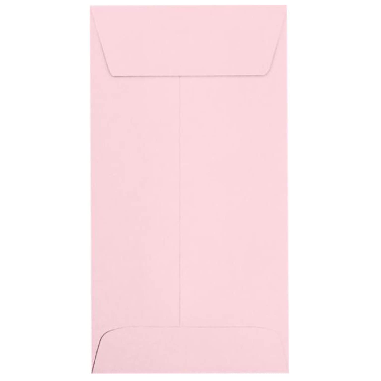 JAM Paper #7 Coin Envelopes, Peel & Press, Candy Pink, 3 1/2 x 6 1/2, 50 Pack (7CO-23-50)