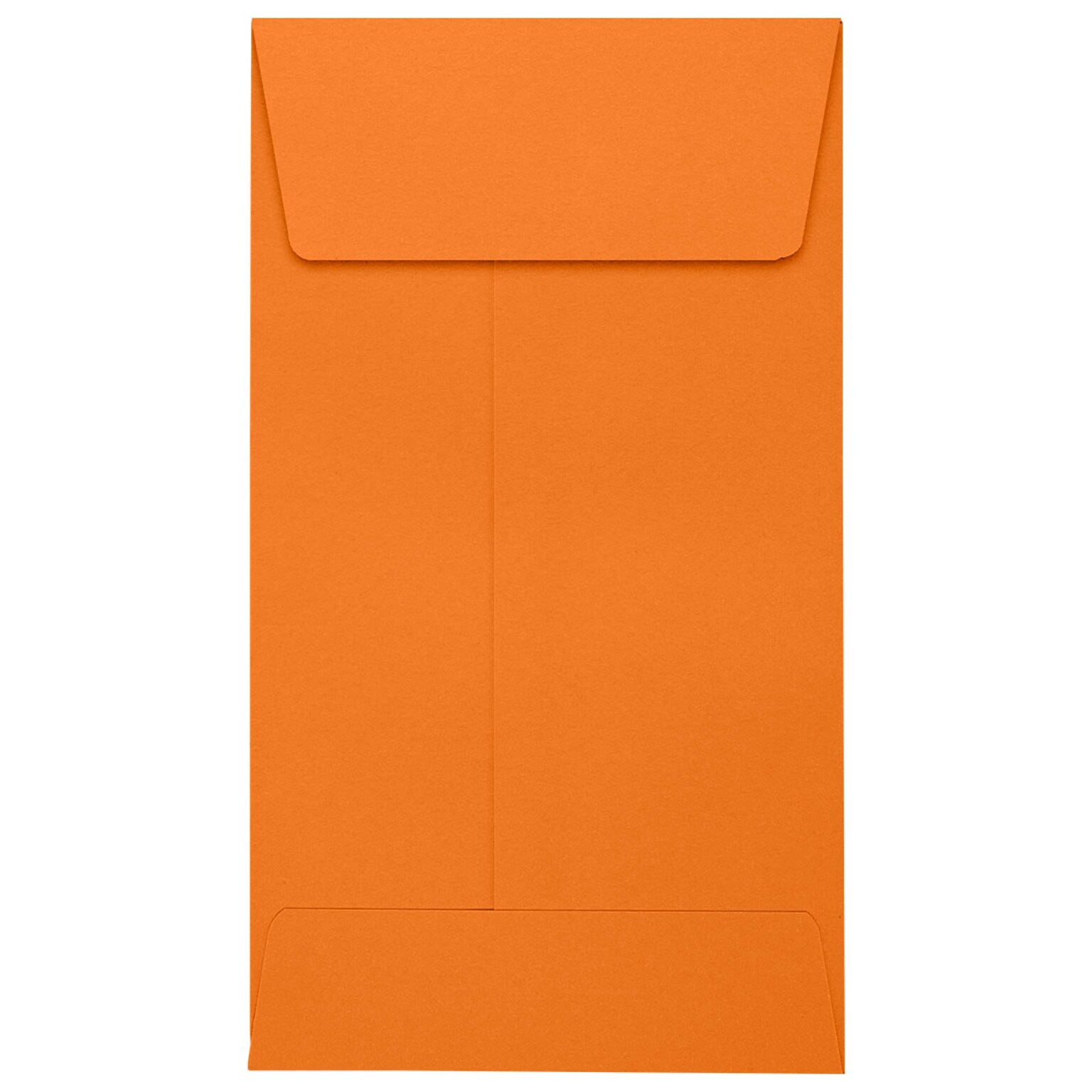 JAM Paper Self Seal #5 1/2 Coin Envelopes, 3 1/8 x 5 1/2, Mandarin Orange, 500/Pack (512CO-11-500)