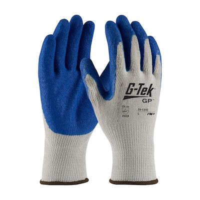 G-Tek® Coated Work Gloves, CL Seamless Cotton/Polyester Knit With Latex Coating, XL, 12 Pairs (39-13