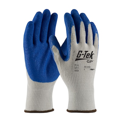 G-Tek Coated Work Gloves, CL Seamless Cotton/Polyester Knit With Latex Coating, XL, 12 Pairs (39-131