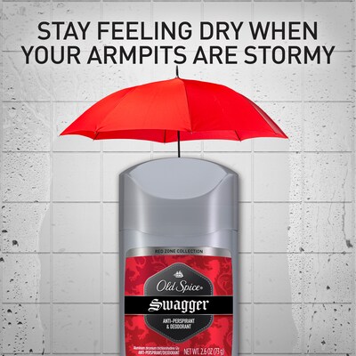 Old Spice Red Collection Swagger Antiperspirant and Deodorant for Men, .5 oz., 24/Carton (01643CT)