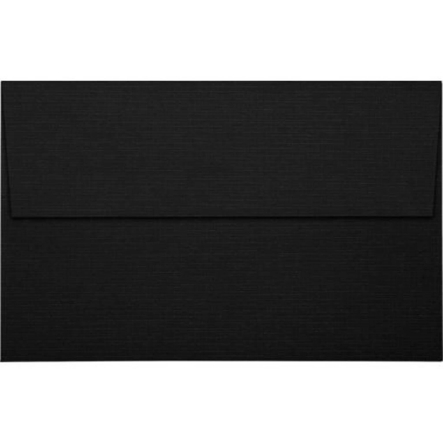 JAM Paper A10 Invitation Envelopes, Peel & Press, 6 x 9 1/2, Black Linen, 50 Pack (4590-BLI-50)
