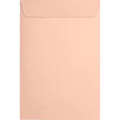 JAM Paper 6 x 9 Open End Envelopes, Peel & Press, Blush Pink, 50 Pack (1644-114-50)