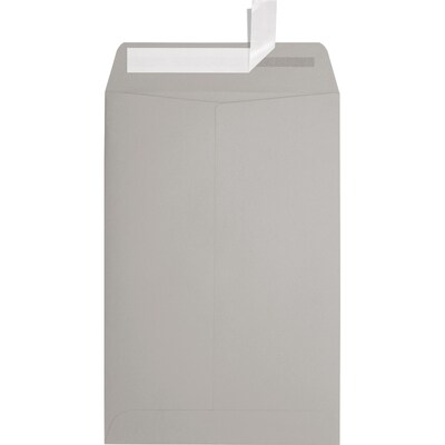 JAM Paper 6 x 9 Open End Envelopes, 28lb, Gray Kraft, 250 Pack (1644-GK-250)